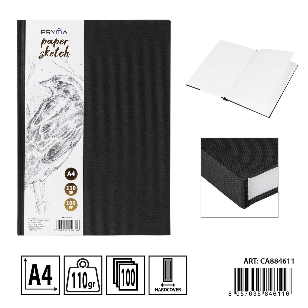 Cuaderno de dibujo A4 110g 200 hojas - Arte y manualidades