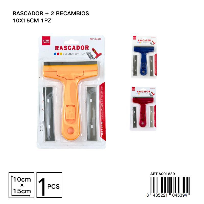 Rascador con 2 recambios 10x15 cm 1 pieza - Herramientas de cocina