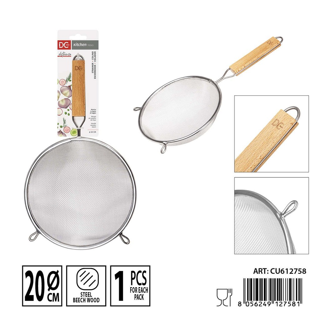 Colador redondo 20 cm - Utensilios de cocina