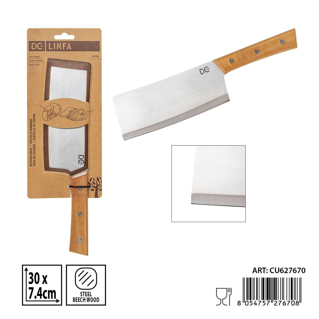 Cuchillo de carnicero 30x7cm - Herramientas de cocina profesionales