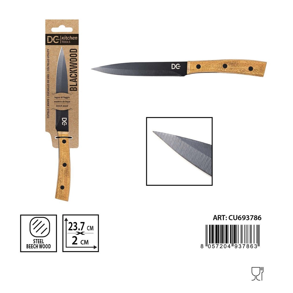 Cuchillo utilitario 23.7 x 2 cm - Utensilio de cocina
