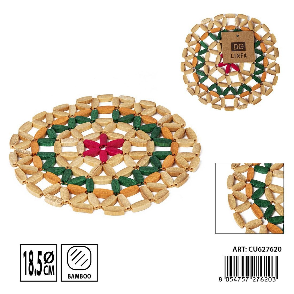 Salvamanteles de bambú 18.5 cm - Utensilios de cocina