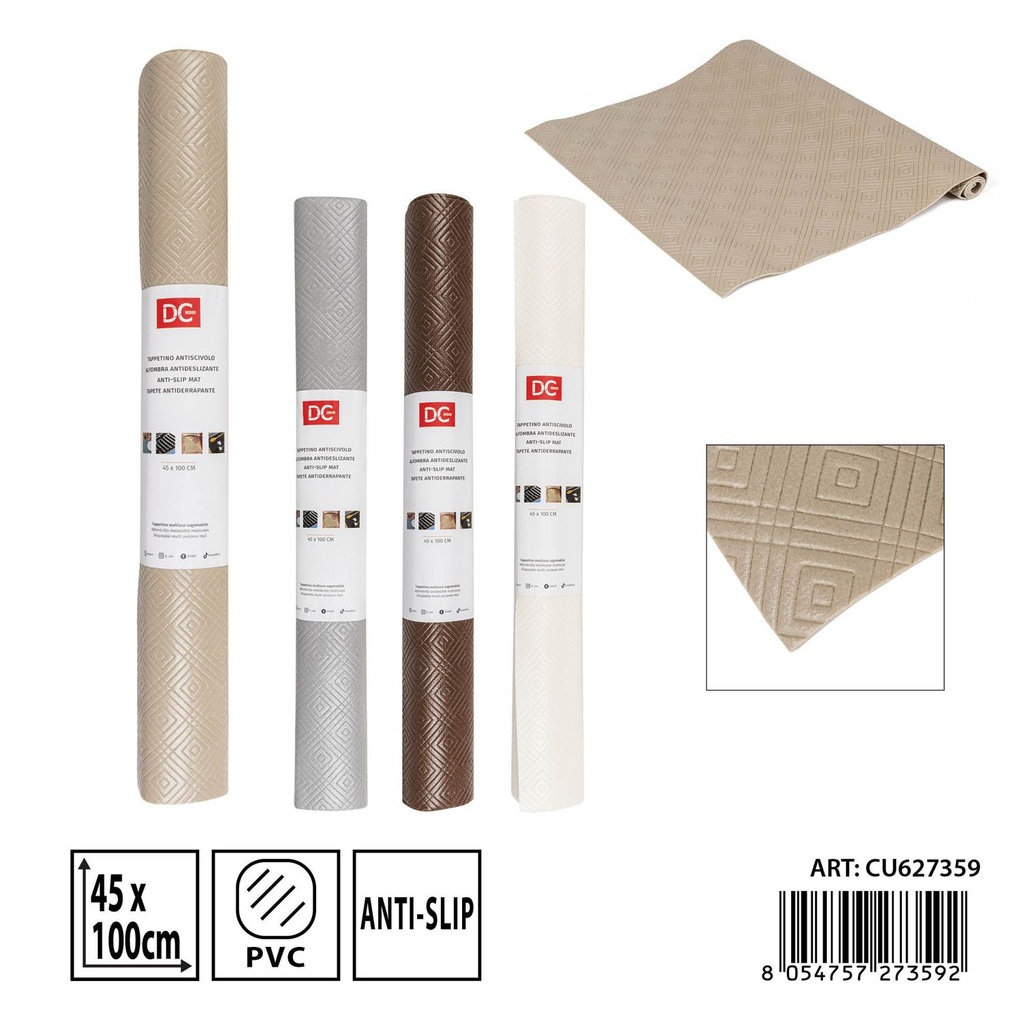 Alfombra antideslizante de PVC 45x100 cm