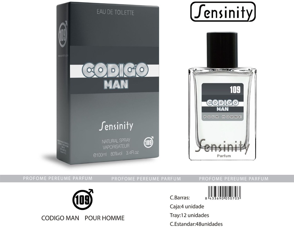 Perfume Man Código Pour Homme - Fragancias masculinas