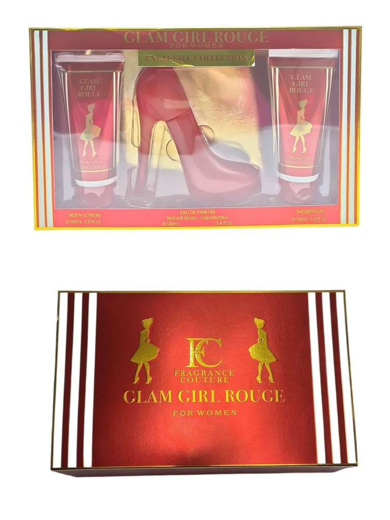 Estuche Glam Girl Rouge Women 3 Piezas - Set de perfume para mujer