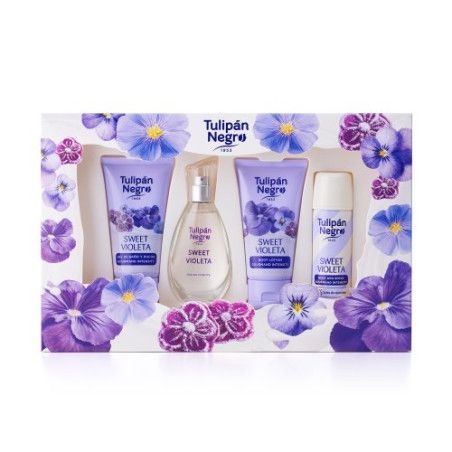 Estuche Tulipán Negro Sweet Violeta - Perfume y colonia set