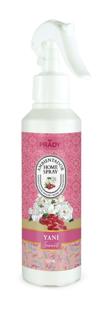 Spray ambientador Yani Sweet Home Prady 220 ml - Aromatizador de ambiente