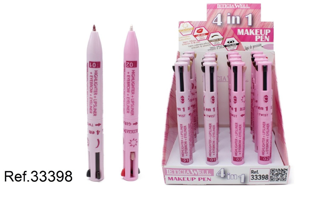 Lápiz 4 en 1 Make Up Pen 16/U - Cosméticos