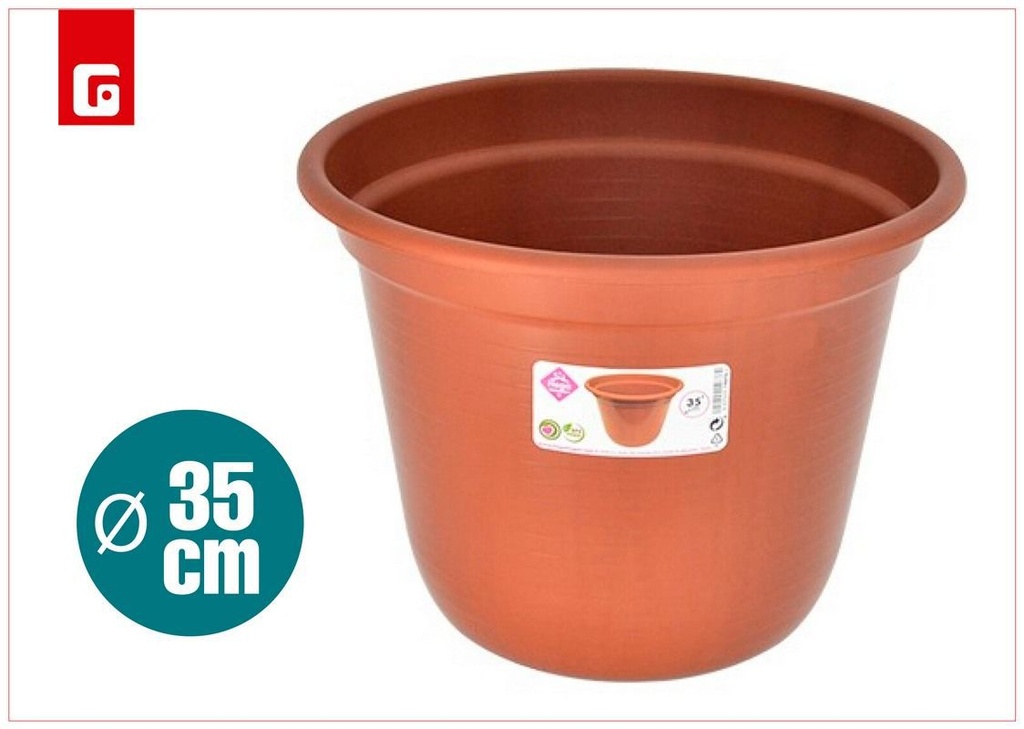 Maceta redonda 35cm - Jardinería y decoración