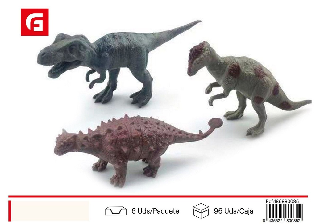 Set de 3 dinosaurios de 5 pulgadas - Juguetes de dinosaurios