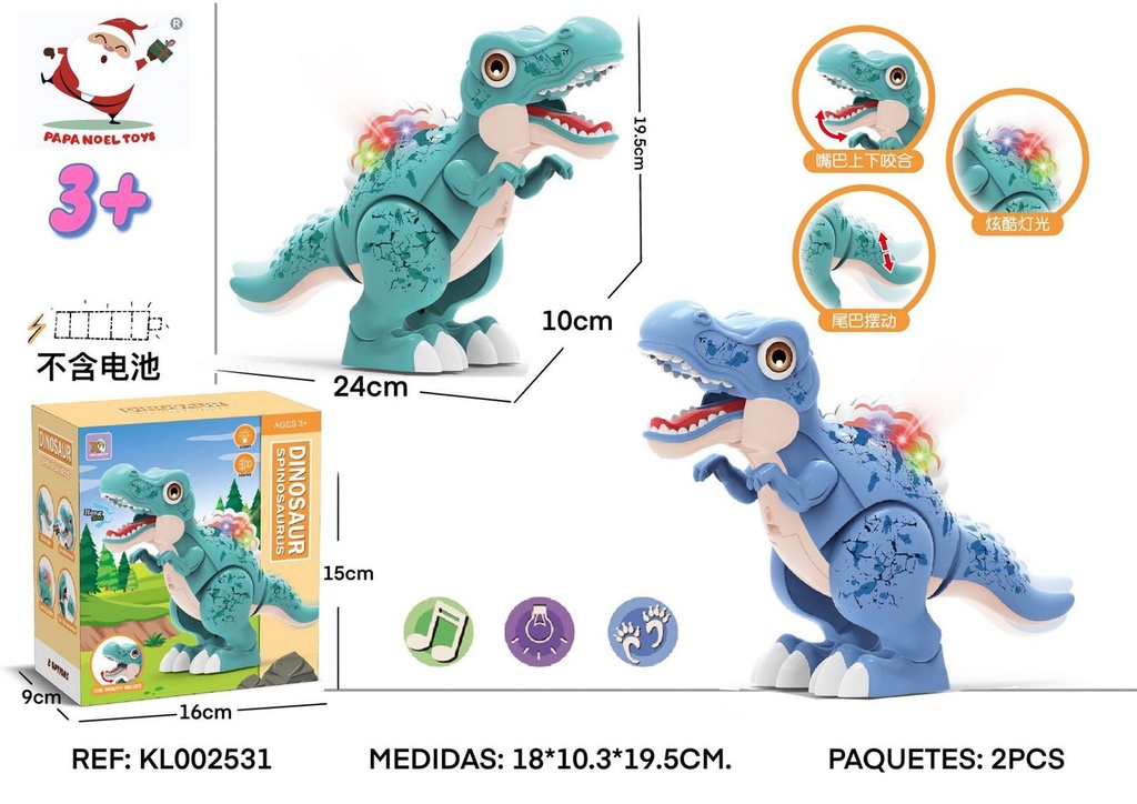 Juguete edmontosaurus animado multifunción - Juguetes