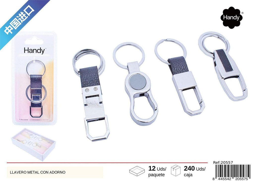Llavero de metal con adorno - Accesorios y regalos