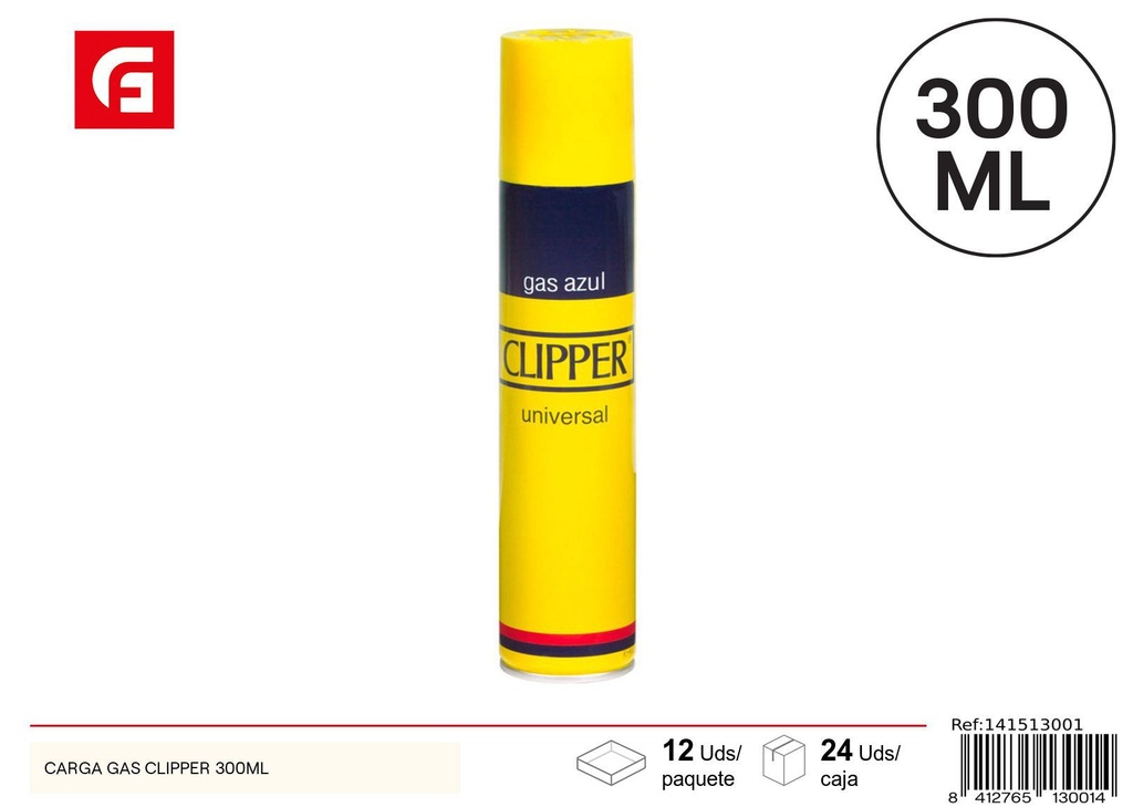 Gas recarga Clipper 300 ml - Artículos para fumadores