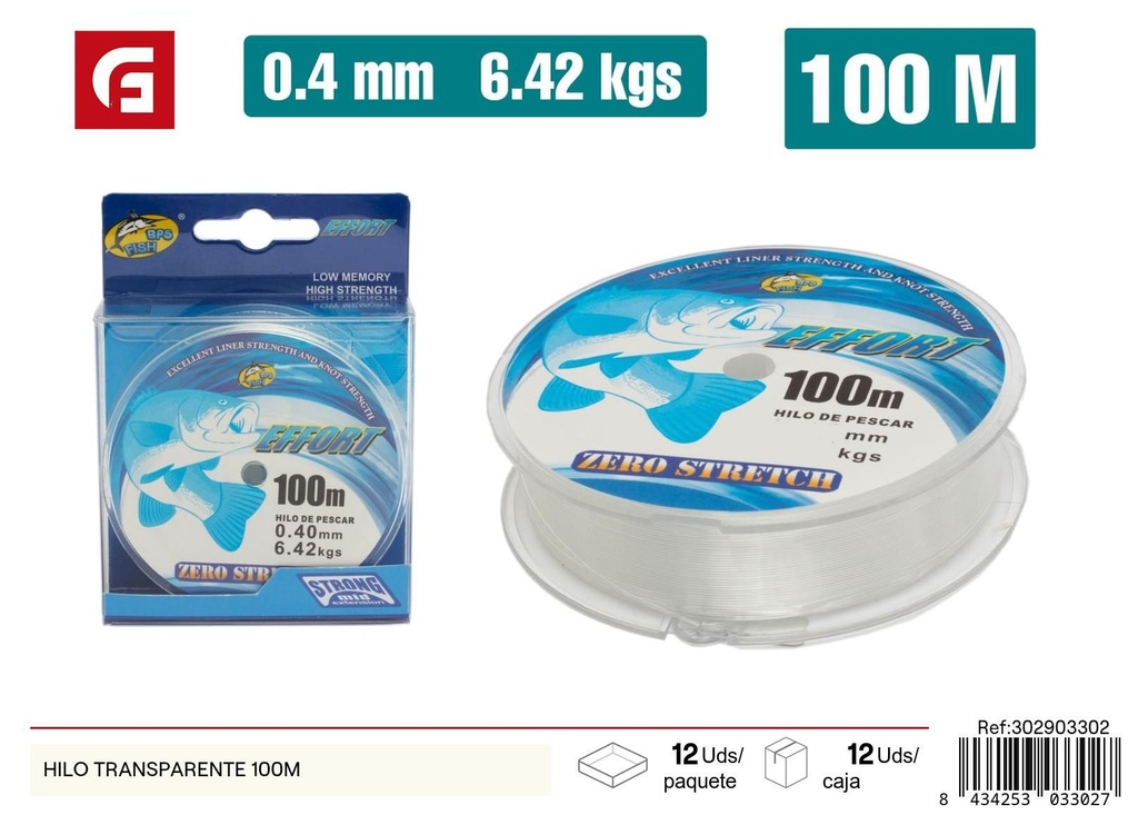 Hilo transparente 100M - Accesorios para acuarios
