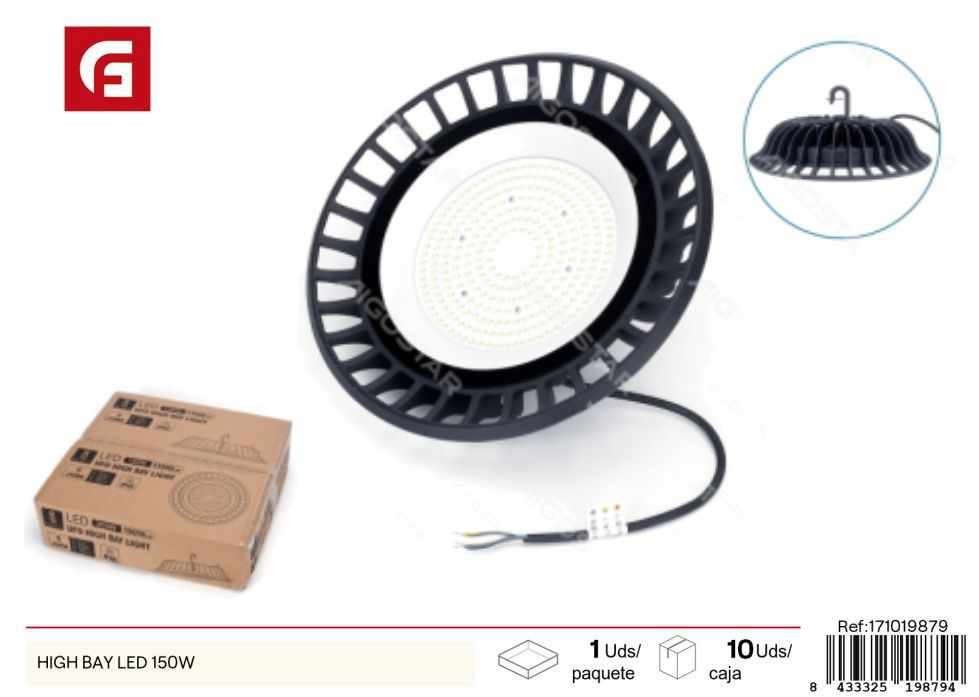 LED High Bay de 150W - Iluminación eficiente y moderna