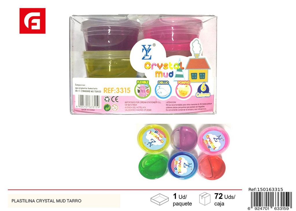 Plastilina cristal en tarro - Manualidades y arte