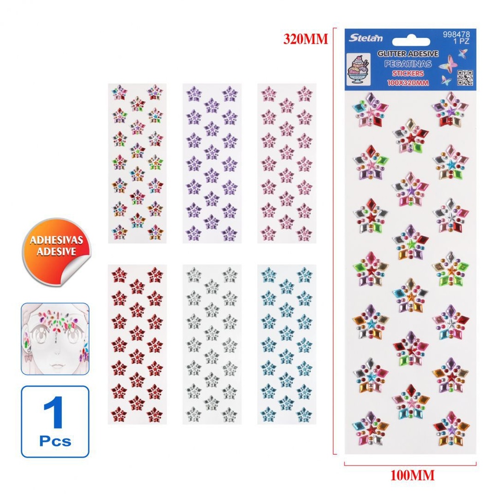 Sticker de cristal para manualidades - Pegatinas decorativas