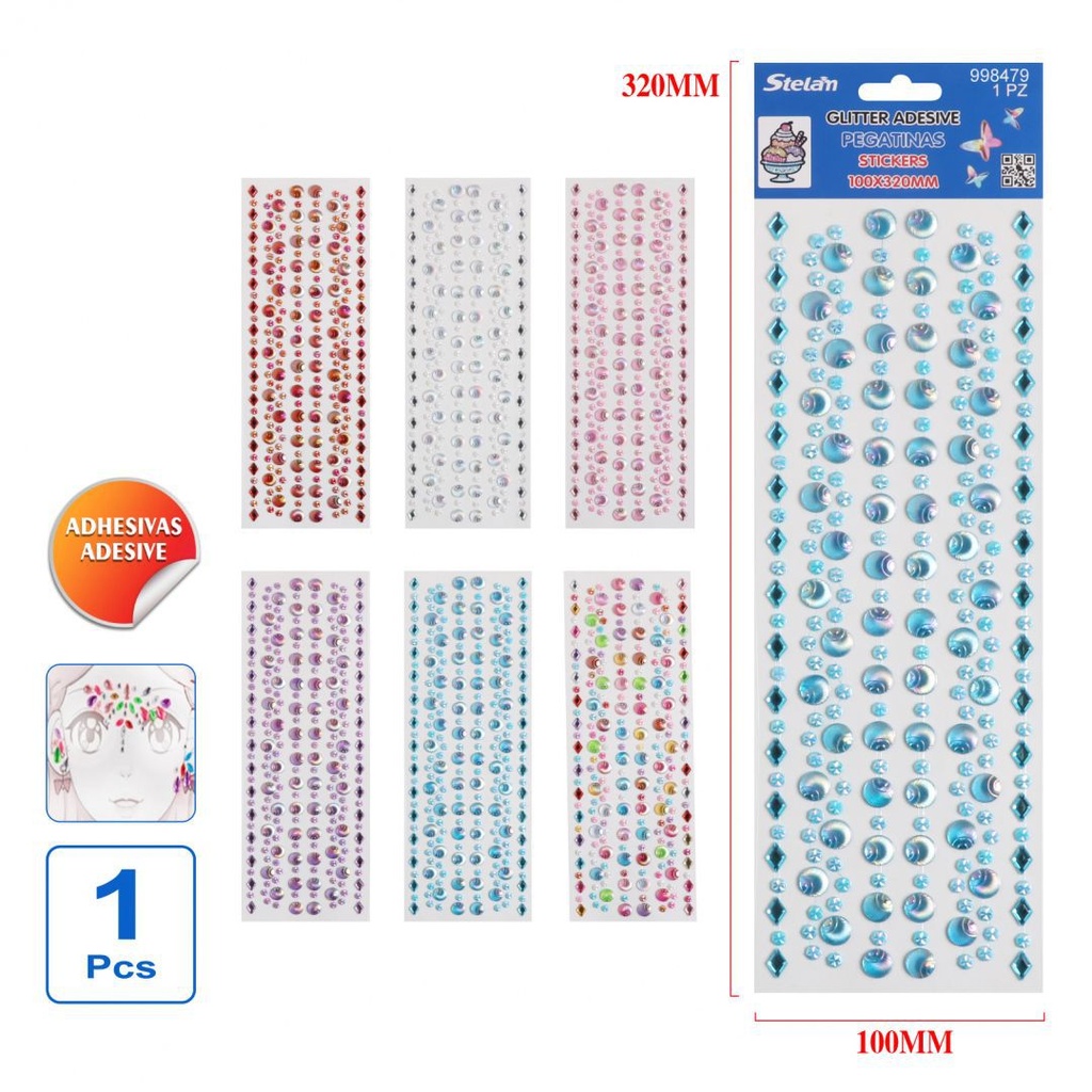 Sticker de cristal para manualidades - Pegatinas decorativas