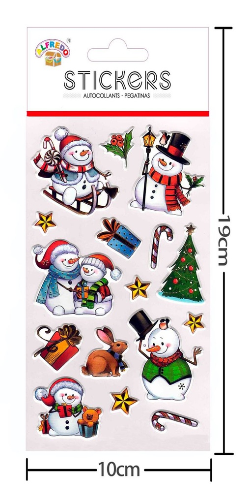 Stickers de Navidad 10x19 cm - Pegatinas navideñas