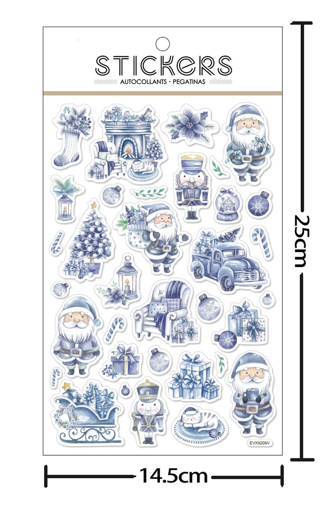 Stickers de Decoración Navideña 14.5X25CM - Accesorios decorativos para Navidad