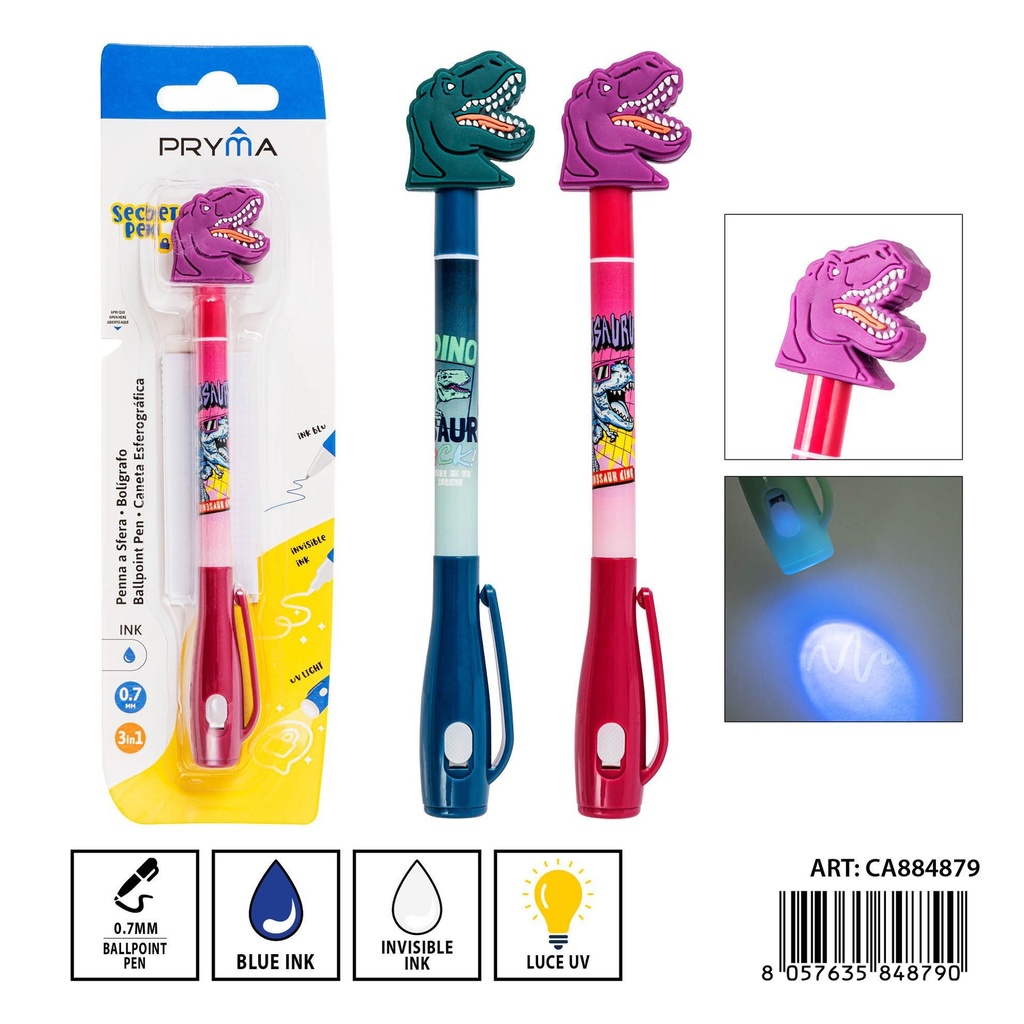 Bolígrafo secreto tinta invisible 15 cm - Escritorio y material de escritura