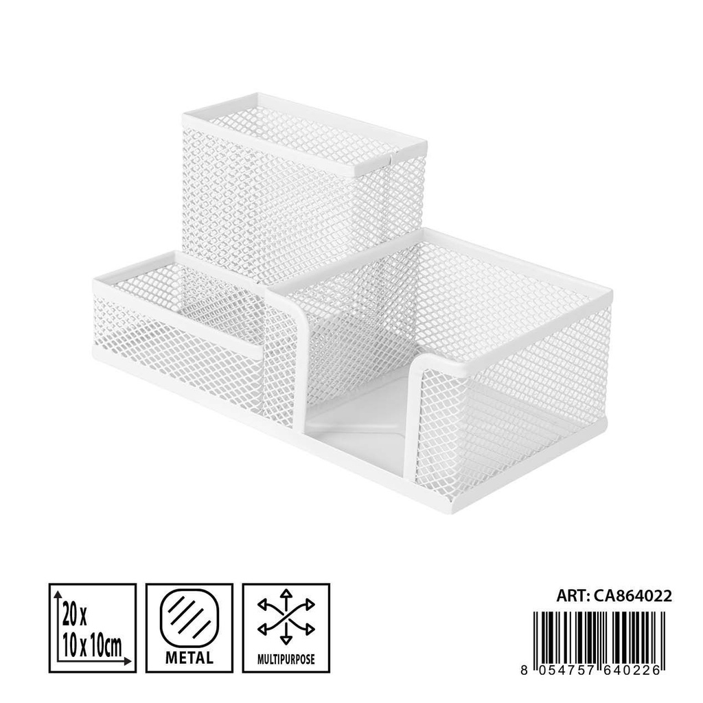 Portalápices multiusos 20X10X10CM - Almacenamiento de escritorio