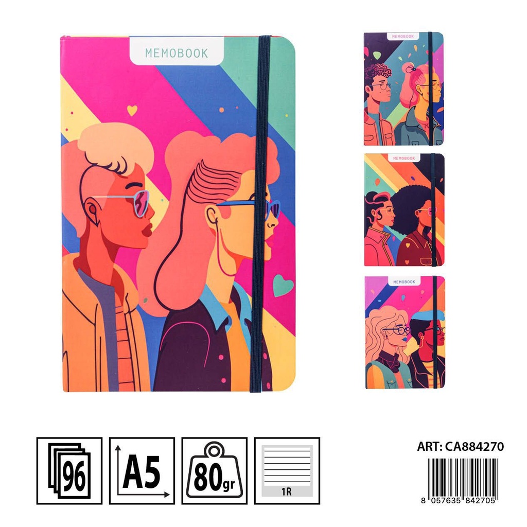 Libreta tapa dura A5 96 páginas - Papelería