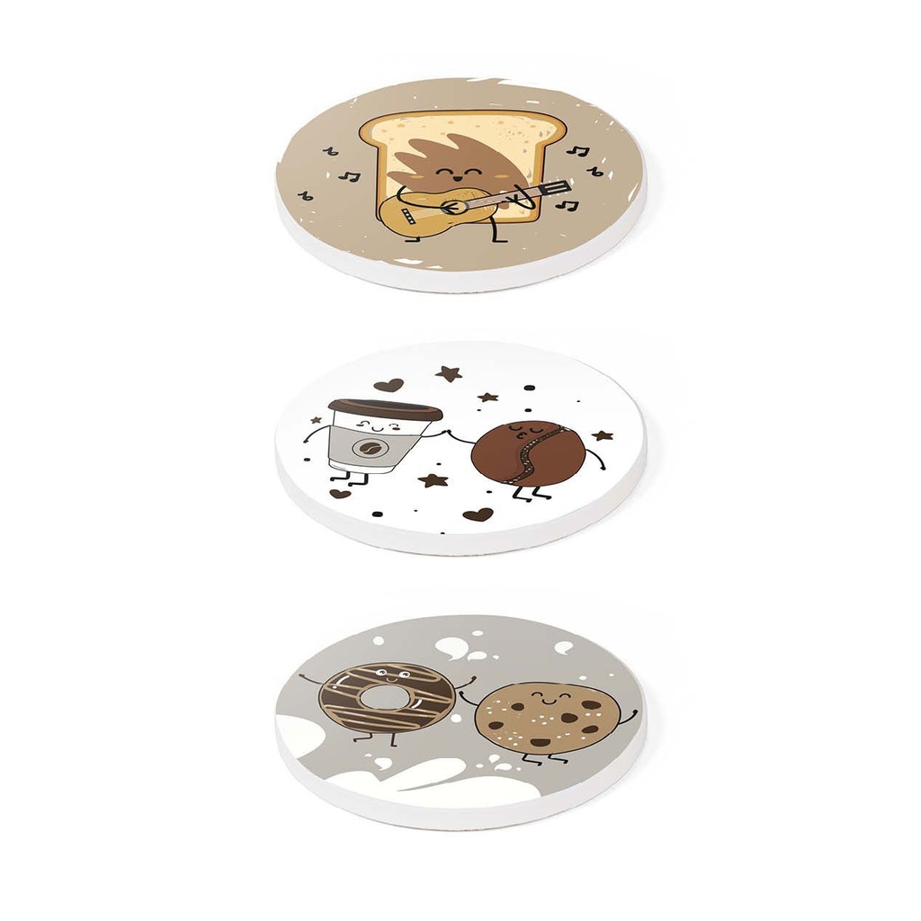 posavasos de cerámica con corcho redondo 16 cm - Utensilios para cocina