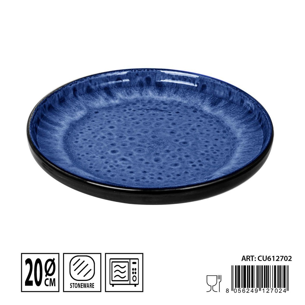 Plato de fruta azul oscuro 20 cm - Artículos de mesa y vajilla
