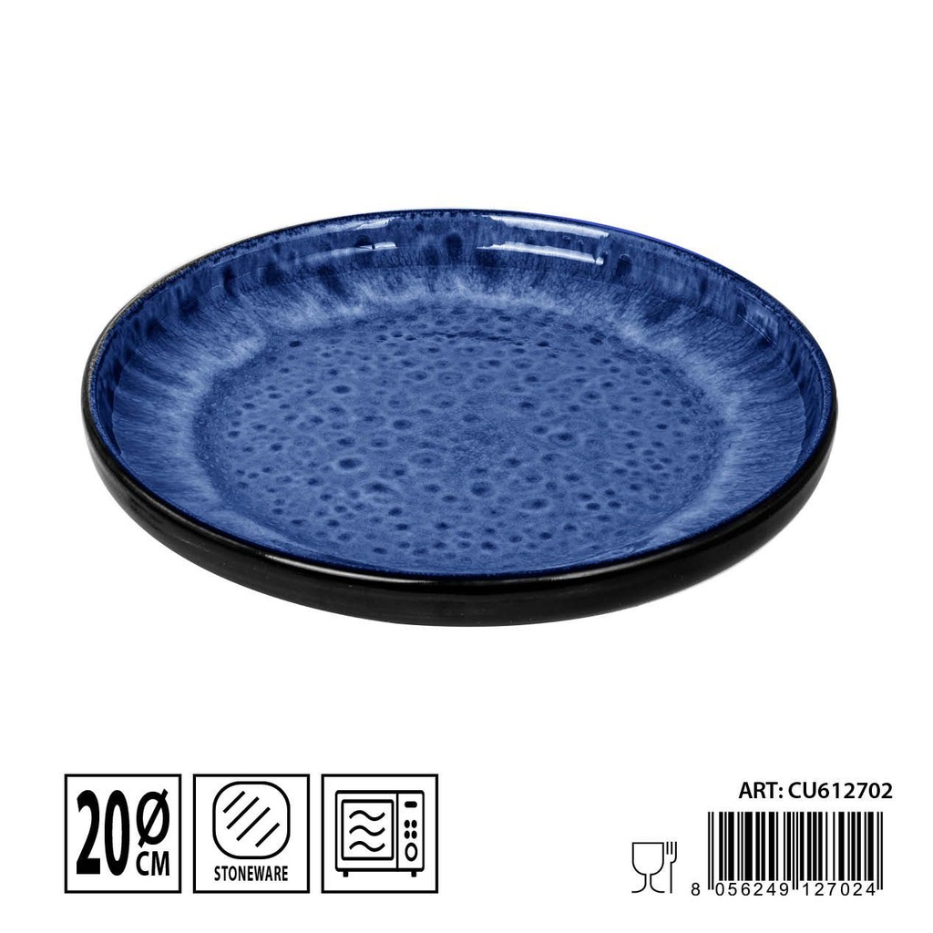 Plato de fruta azul oscuro 20 cm - Cerámica