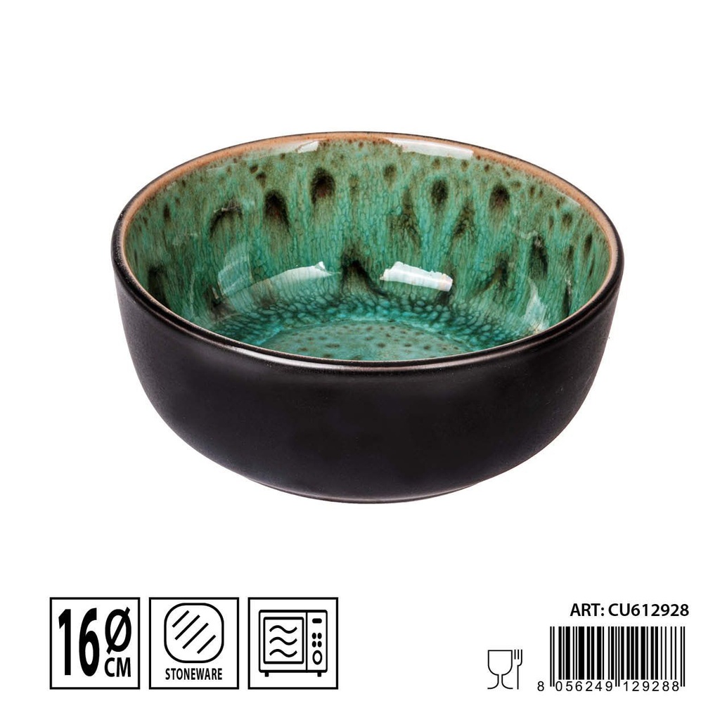 Cuenco verde 16cm - Utensilios de cerámica