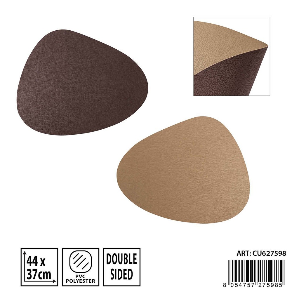 Mantel individual triangular de PVC 44x37 cm - Accesorios para mesa