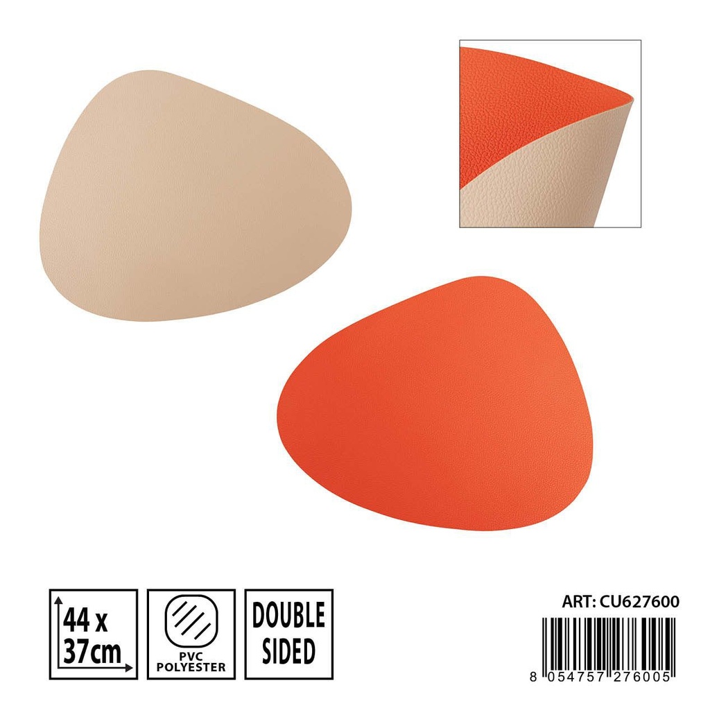 Mantel individual triangular de PVC 44x37 cm - Accesorios para mesa