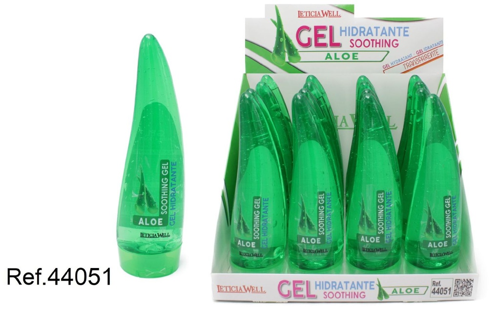 Gel hidratante soothing aloe verde 16 unidades - Cuidado de la piel