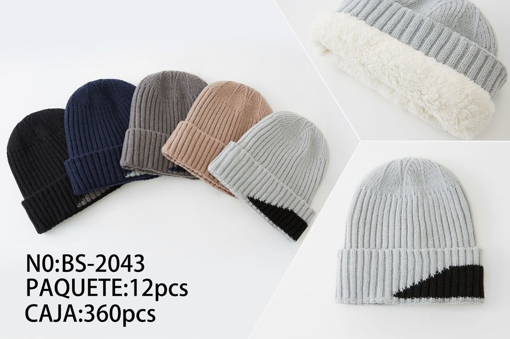 Gorro de hombre de dos capas - Ropa de invierno