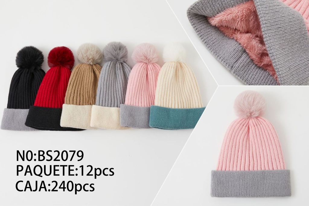 Gorro de mujer a rayas - Accesorios de invierno