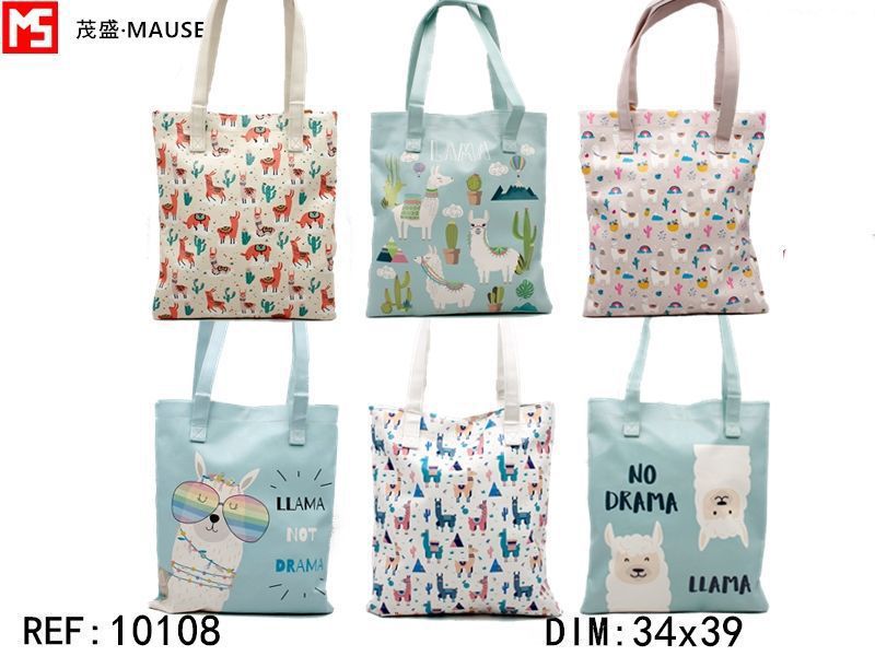 Bolsa de compra ecológica de PU de alpaca A34/A36/C39/D60 - Tote y accesorios de compras