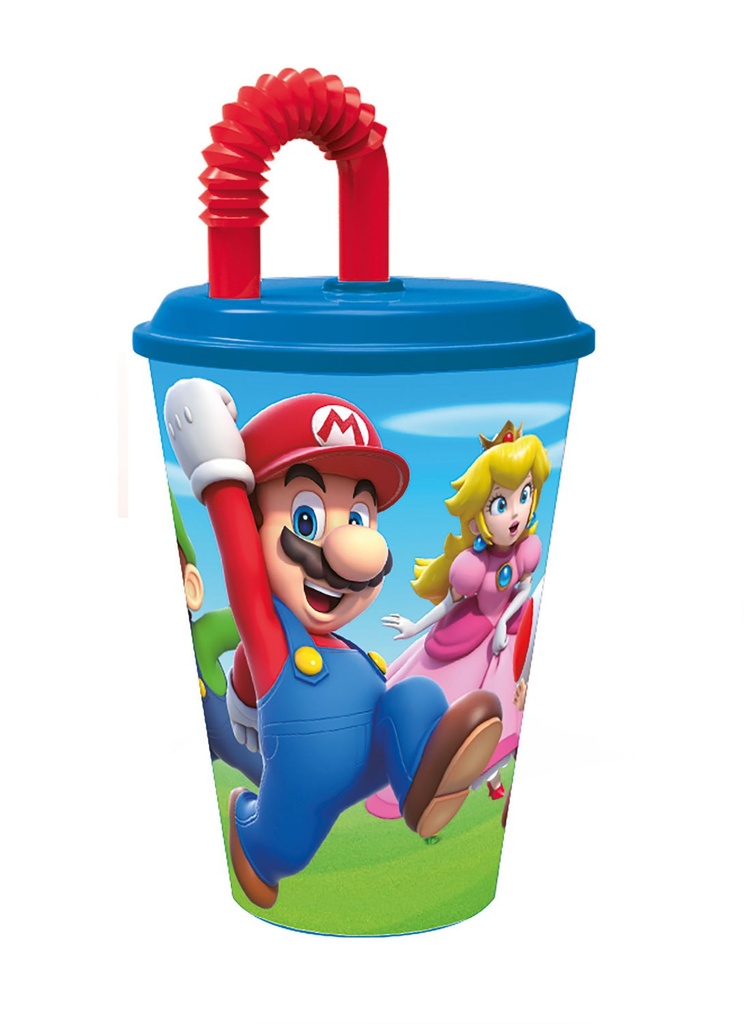 Vaso de Super Mario de 430ml - Artículos y juguetes