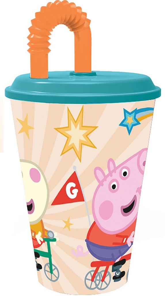 Vaso de Peppa Pig de 430ml - Artículos y juguetes