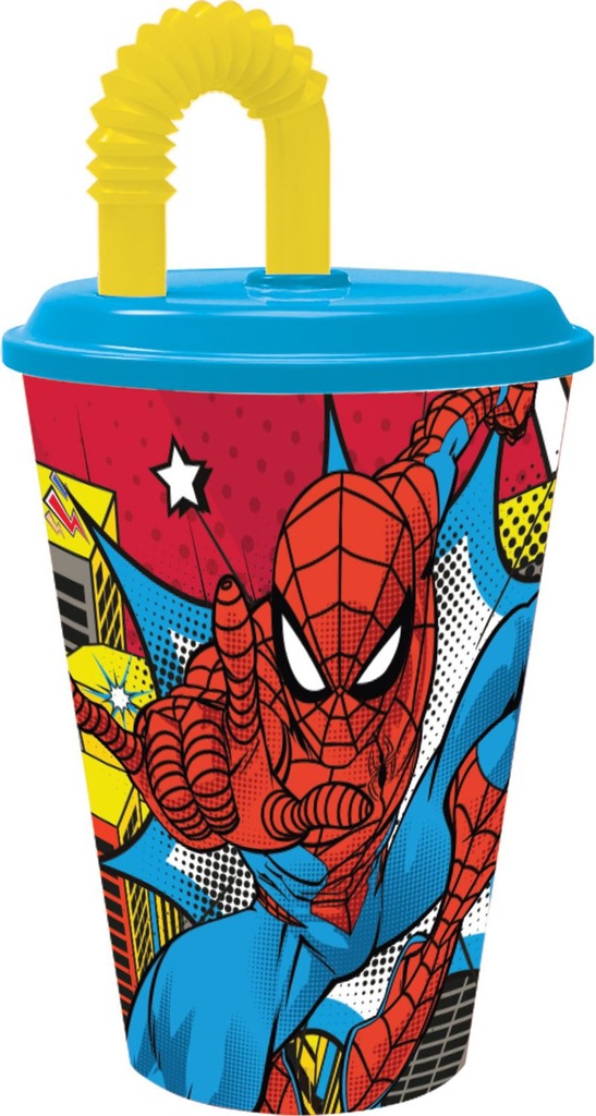 Vaso de Spiderman de 430ml - Artículos y juguetes