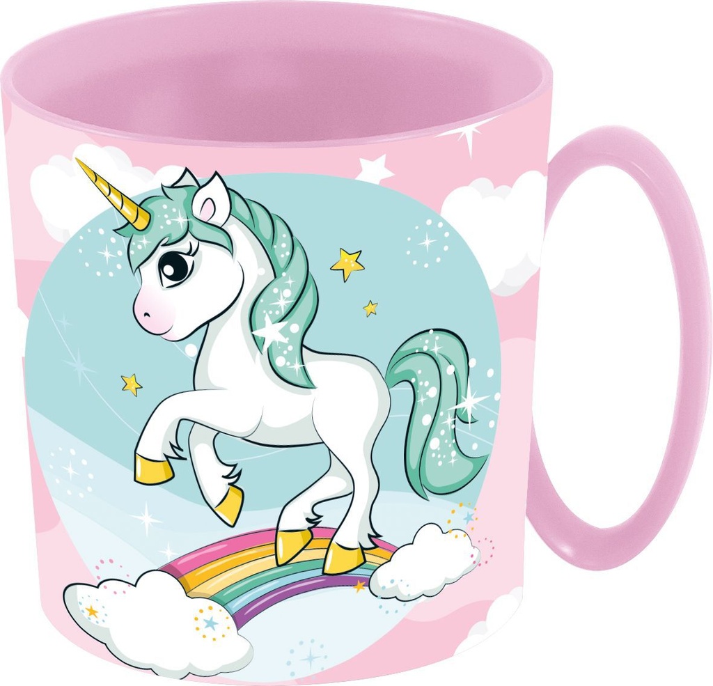 Taza Micro 390ml Unicorn - Artículos para niños