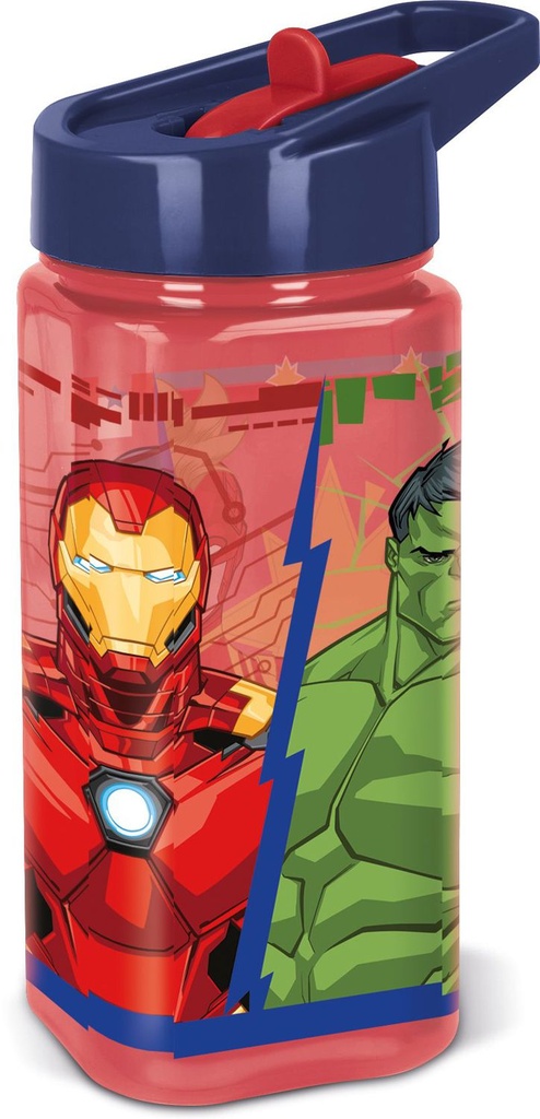 Botella cuadrada 510ml Avengers Invincible Force - Accesorios para niños