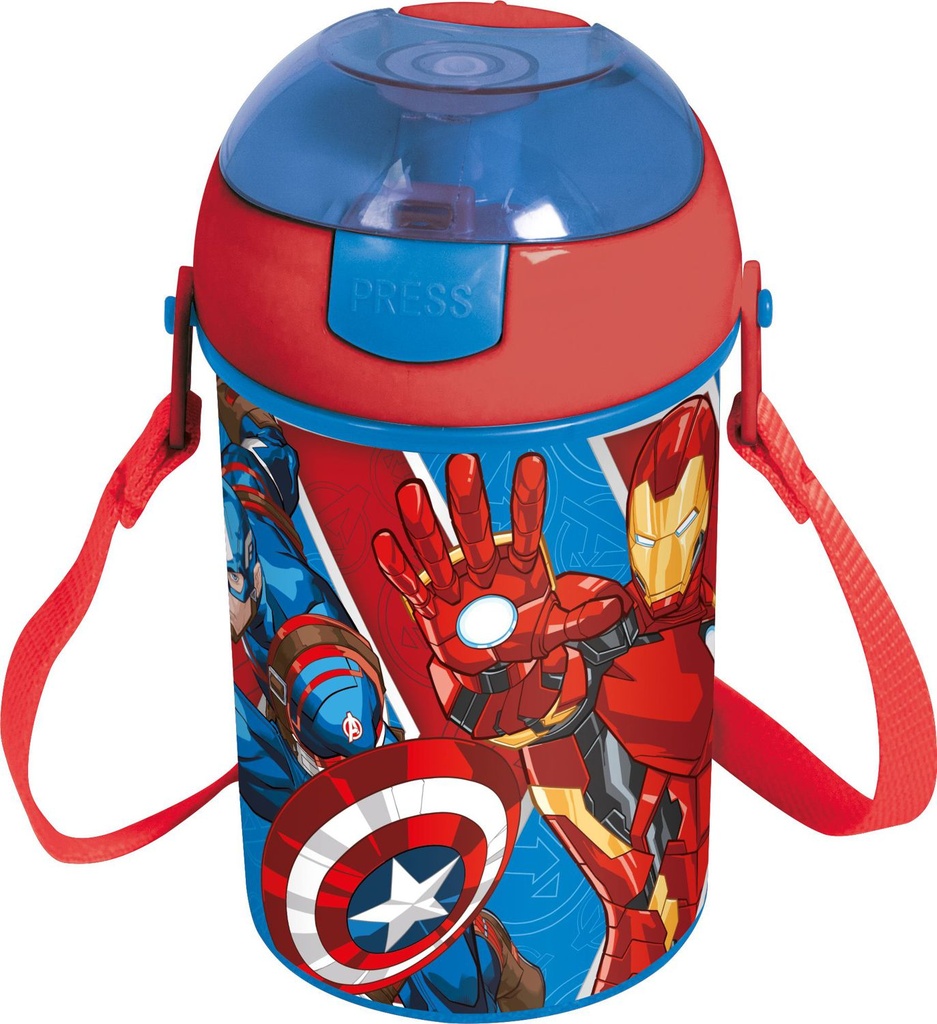 Juguete infantil - Vaso de robot Pop Up 450 ml Avengers Heraldic Army