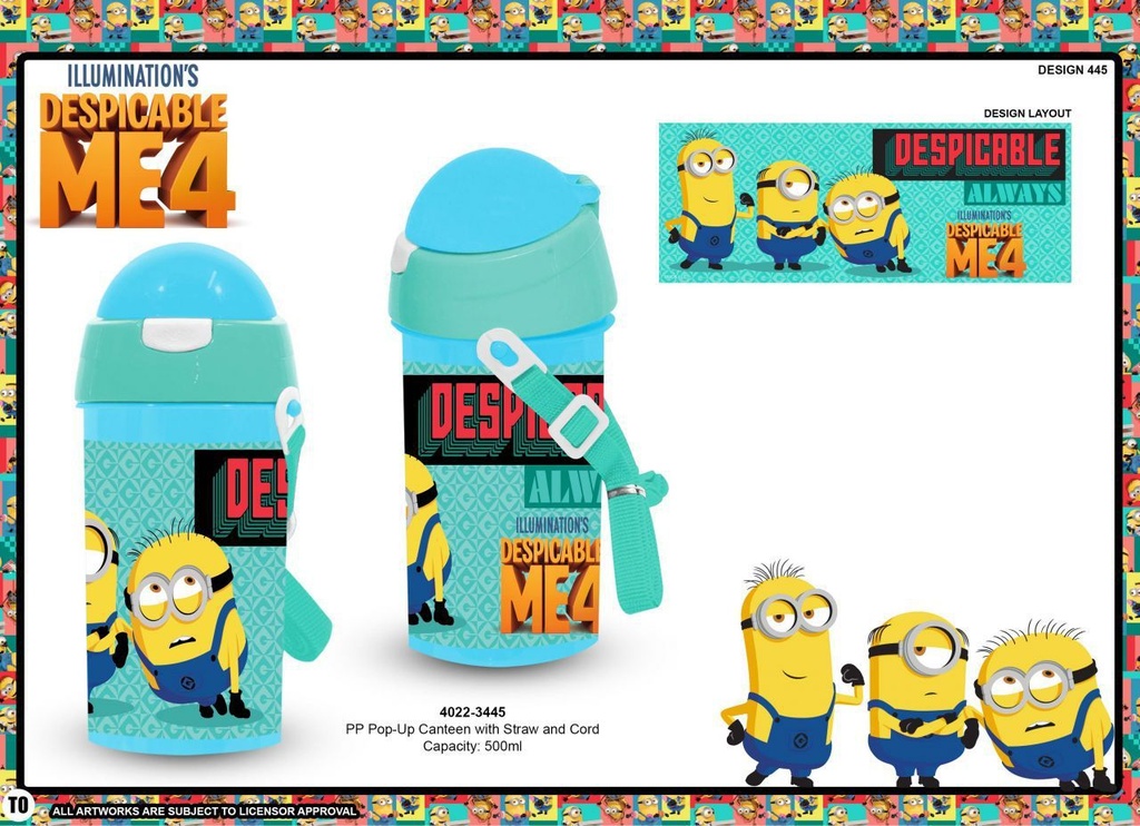 Juguete infantil - Cantimplora de plástico Minions