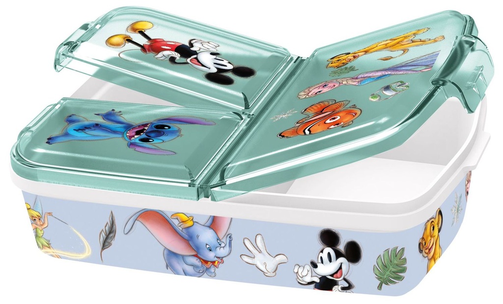 Juguete infantil - Sandwichera múltiple Disney 100, vasos y cajas 