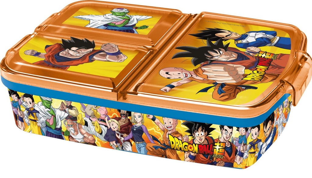 Juguete infantil - Sandwichera múltiple Dragon Ball, vasos y cajas 