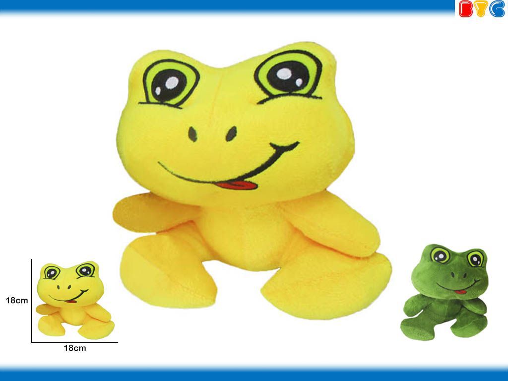 Peluche rana sonriente 18cm - Juguetes de peluche