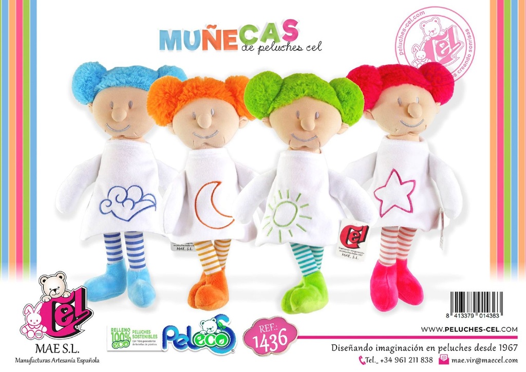 Muñeca de 33 cm - Juguetes de peluche