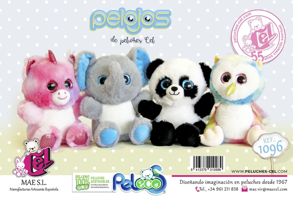 Juguete infantil - Animales Baby, lazo 20 cm 3 surtidos 