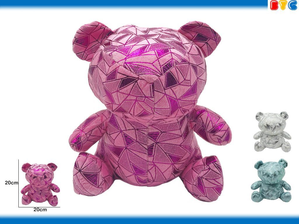 Peluche osito brillante 20 cm - Juguetes